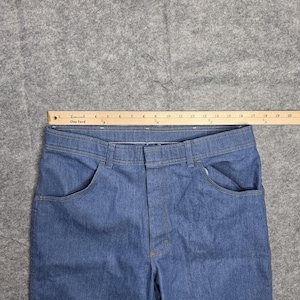 Vintage Wrangler Jeans Mens 34 x 30 Light Blue Denim Straight Leg Zip 85498LB image 4
