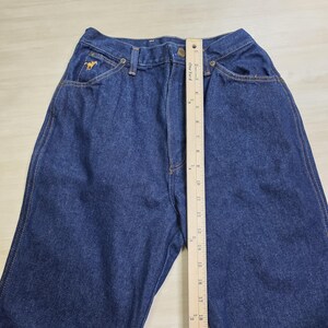 70s Wrangler No Fault Denim Jeans Pony Scovill Zip Dark Women's Size 12 25 x 32 image 7