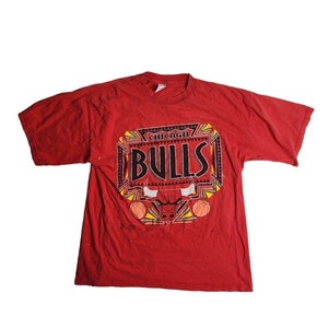 ヴィンテージ 90 年代 シカゴ ブルズ アステカ サウスウェスト スタイル シャツ サイズ M