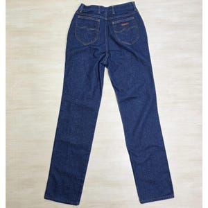 70s Wrangler No Fault Denim Jeans Pony Scovill Zip Dark Women's Size 12 25 x 32 image 1
