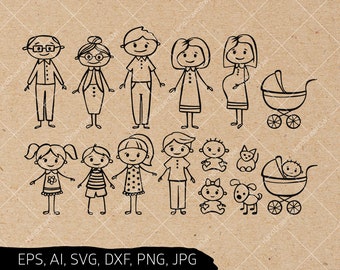 Download Stick Family Svg Etsy