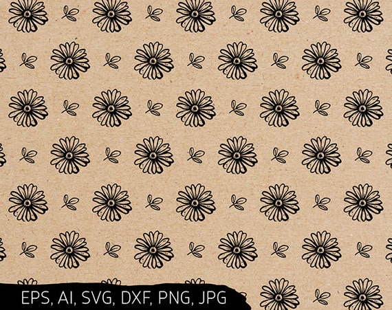 Download Chamomile Svg Clipart Wedding Background Flower Pattern Svg Etsy