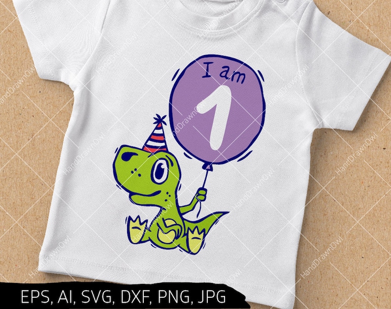 1st Birthday Dinosaur svg First birthday svg Im one svg | Etsy
