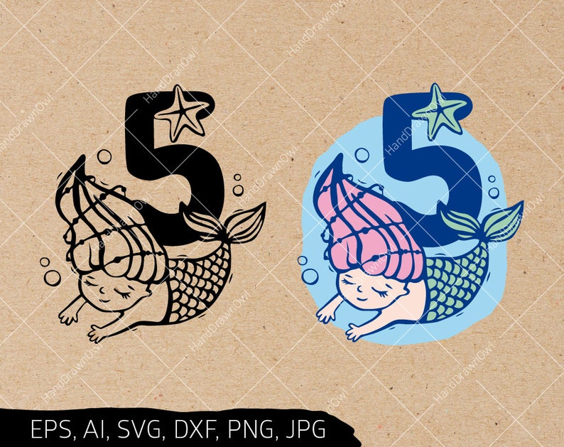 Free Free 189 Little Mermaid Birthday Svg SVG PNG EPS DXF File