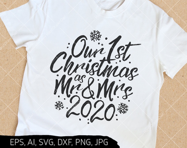 Download Our First Christmas as Mr and Mrs svg 2020 1st christmas ...