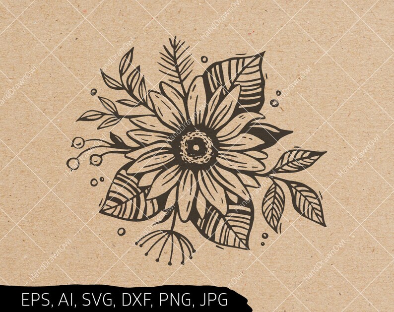 Free Free 275 Realistic Sunflower Cricut Sunflower Svg SVG PNG EPS DXF File