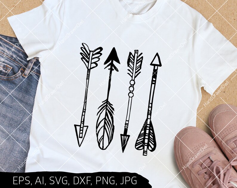 Download Feather Arrow svg file for cricut Tribal arrow svg Boho ...