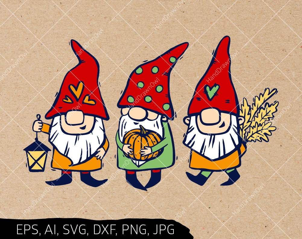 Download Fall gnome svg Gnome clipart Cute Gnomes svg Scandinavian ...