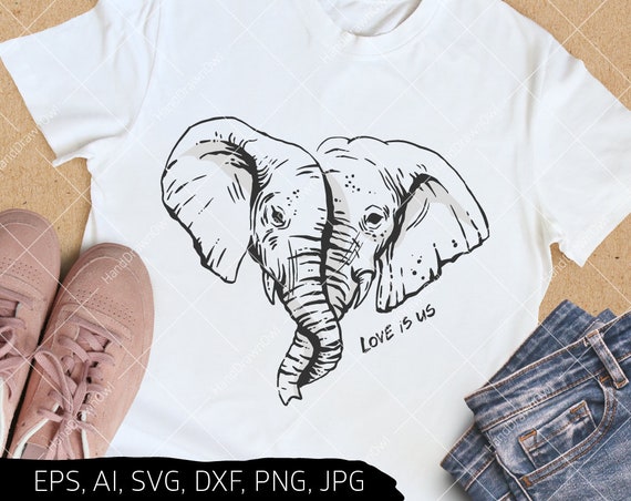 Download Elephants Svg Love Is Us Svg Love Svg File Heart Svg Happy Etsy