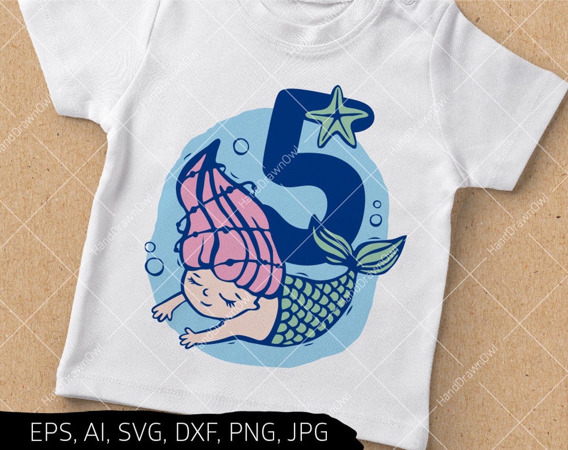 Free Free 189 Little Mermaid Birthday Svg SVG PNG EPS DXF File