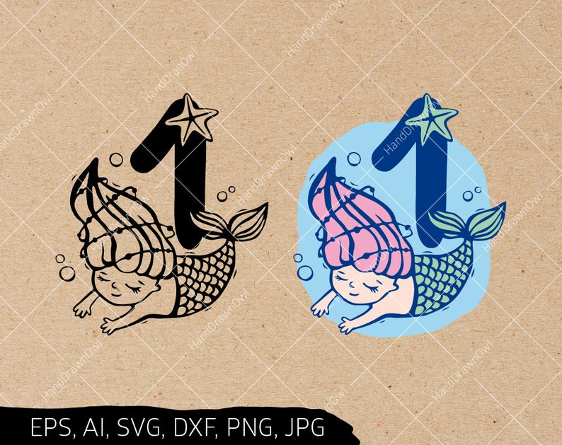Download Little Mermaid svg First birthday svg Mermaid tail Svg ...