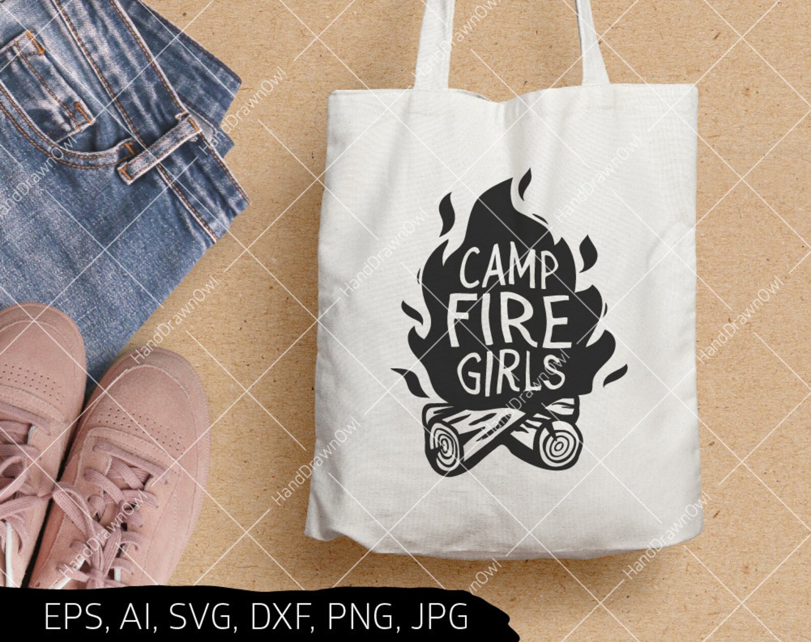 Camp fire girls svg Girl Scout svg Campfire svg Camping Etsy