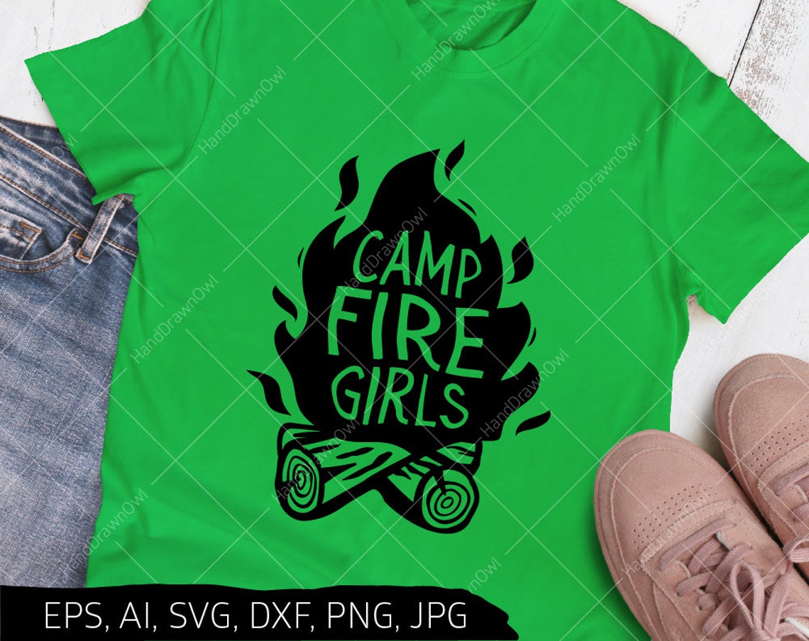 Camp fire girls svg Girl Scout svg Campfire svg Camping Etsy