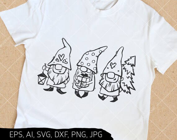 Download Christmas gnome svg Christmas svg Cute Gnomes svg | Etsy