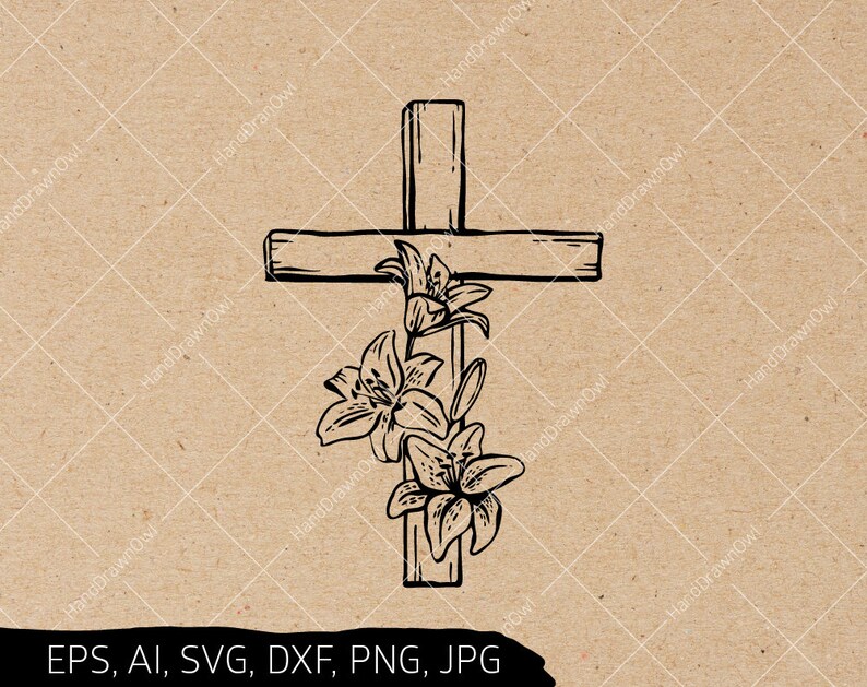 Download Easter Cross svg file for cricut Religious Svg Jesus svg | Etsy