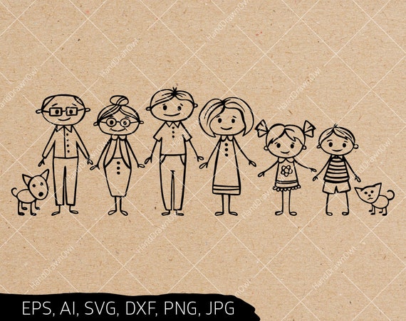 Download Stick Family SVG file Stick people svg files Stick figure | Etsy