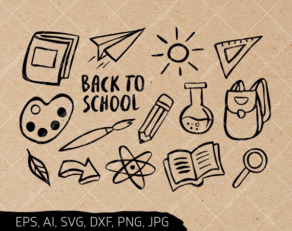 Download Free Back To School Clipart Pencil Svg Back To School Svg Etsy SVG Cut Files