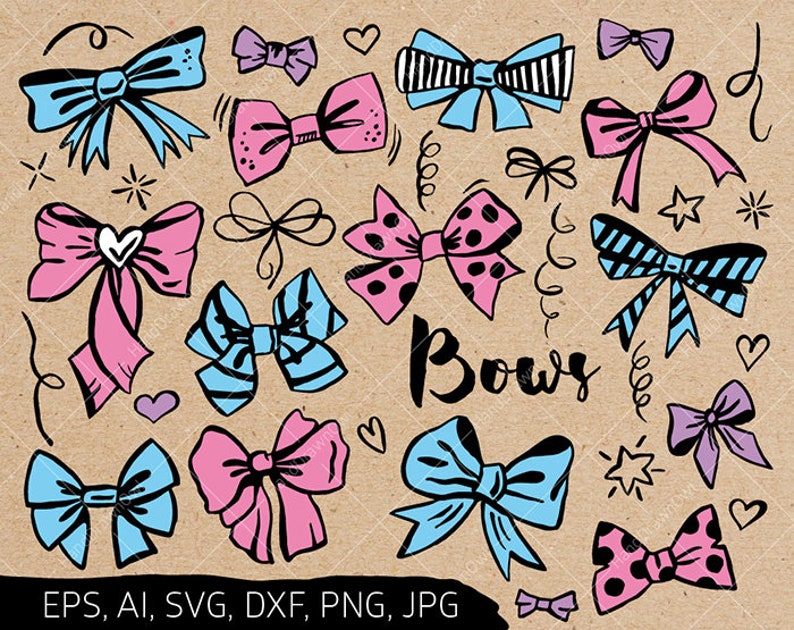Download Cheer Bow SVG Bundle Hair bow svg files for cricut Bow | Etsy