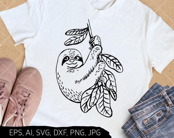 Download Sloth SVG files for cricut Sloth life svg Slow down svg | Etsy
