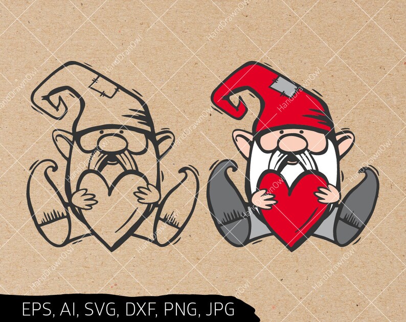 Download Valentine gnome svg Cute Gnomes svg Scandinavian gnome ...