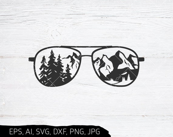 Aviator Sunglasses svg Adventure svg Mountain svg Camping | Etsy