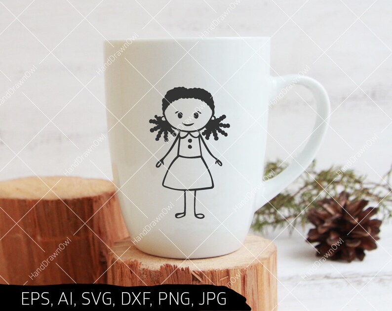 African American Stick Family SVG file Stick people svg | Etsy