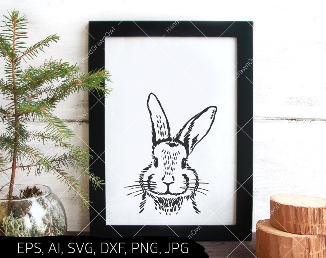 Easter bunny svg files svg Bunny tail svg Rabbit svg Cute | Etsy