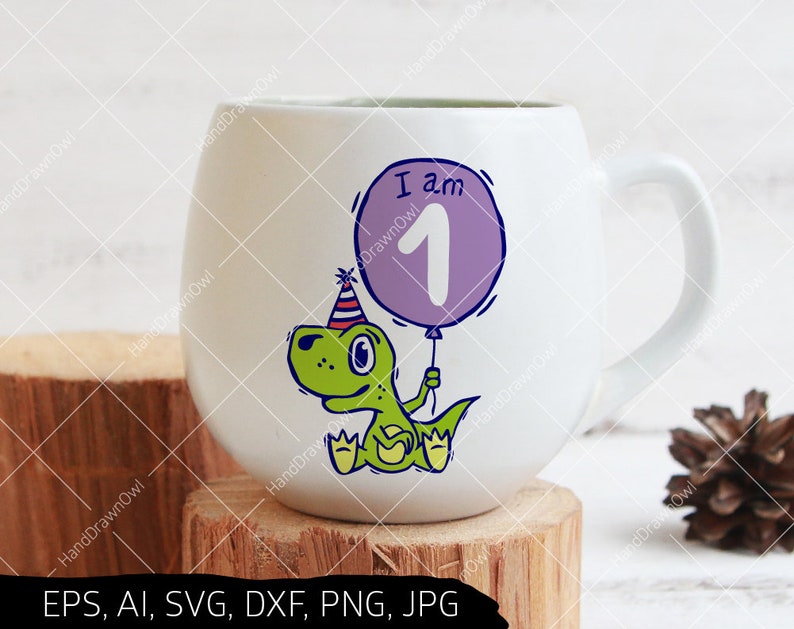 Download 1st Birthday Dinosaur svg First birthday svg Im one svg | Etsy