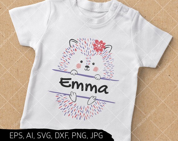 Download Hedgehog Svg Hedgehog Monogram Svg Woodland Svg Split Etsy