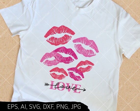 Download Free Kiss Svg Dripping Lips Svg Boy Valentine Svg Girl Valentine Etsy SVG Cut Files