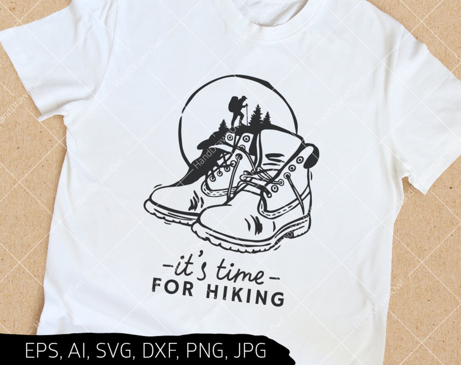 Hiking Boots Svg Boot Svg Adventure Svg It is Time for Etsy