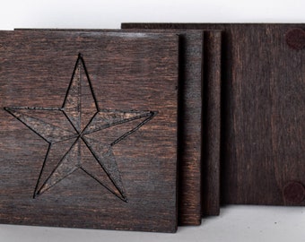 Blue Stars Drum & Bugle Corps DCI - Wooden Coasters Set of 4