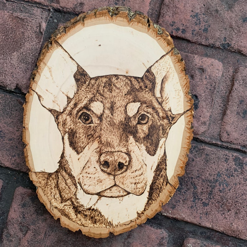 Custom Wood Burning Animal Lover Pet Dog Cat Portrait Wall Art Etsy