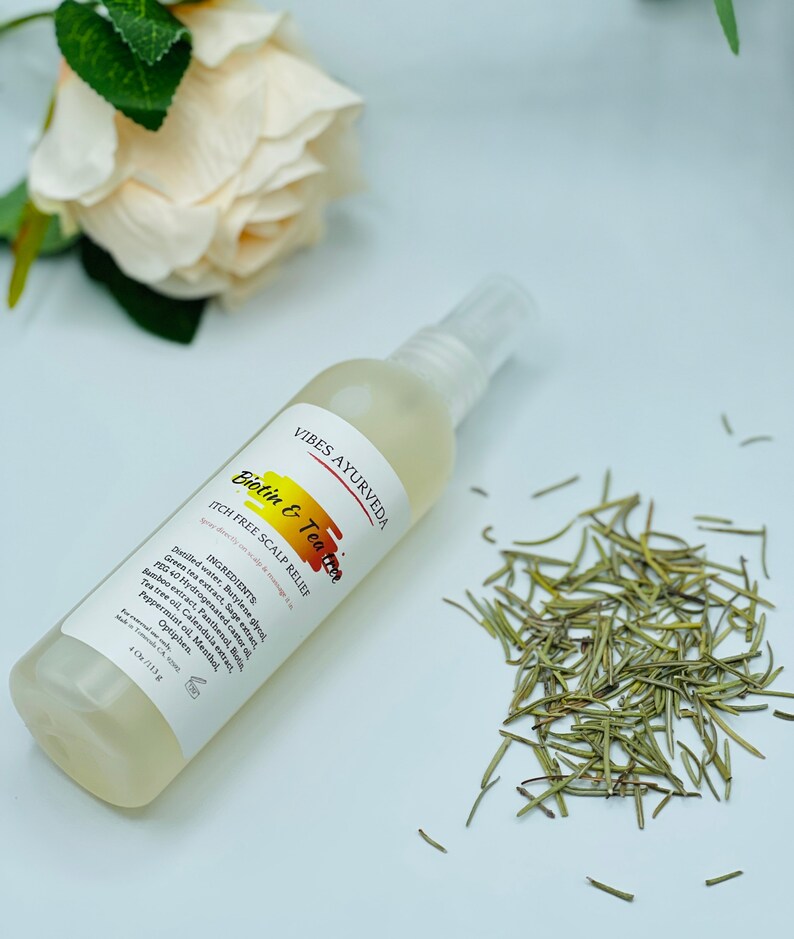 Biotin & Tea Tree Itch Free Scalp Spray/ for Itchy Scalps / Etsy