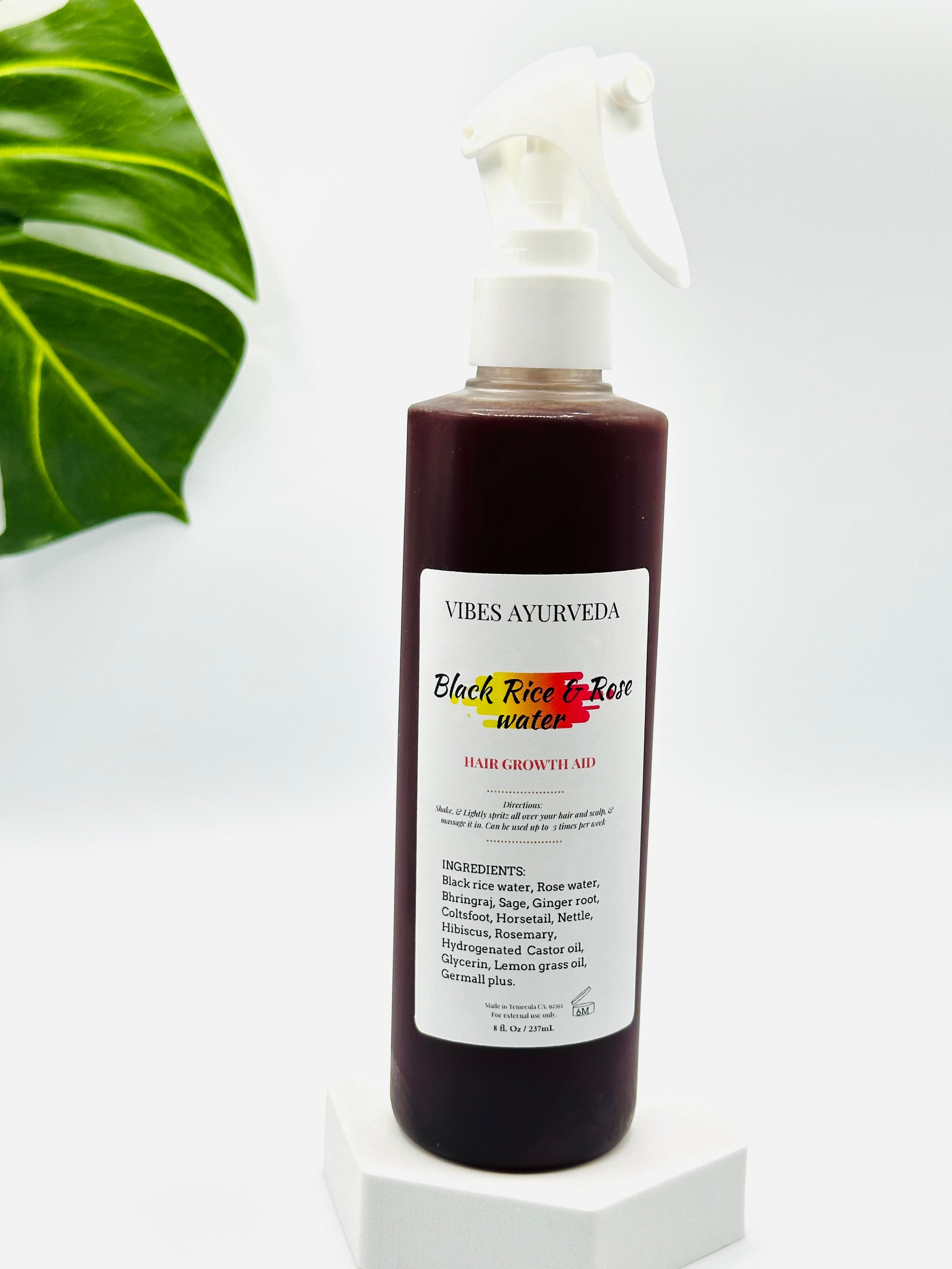 Rice Water & Rose Herbal Hair Mist Hair Growth Spray Black - Etsy Rice Water & Rose Herbal Hair Mist Hair Growth Spray Black - Etsy