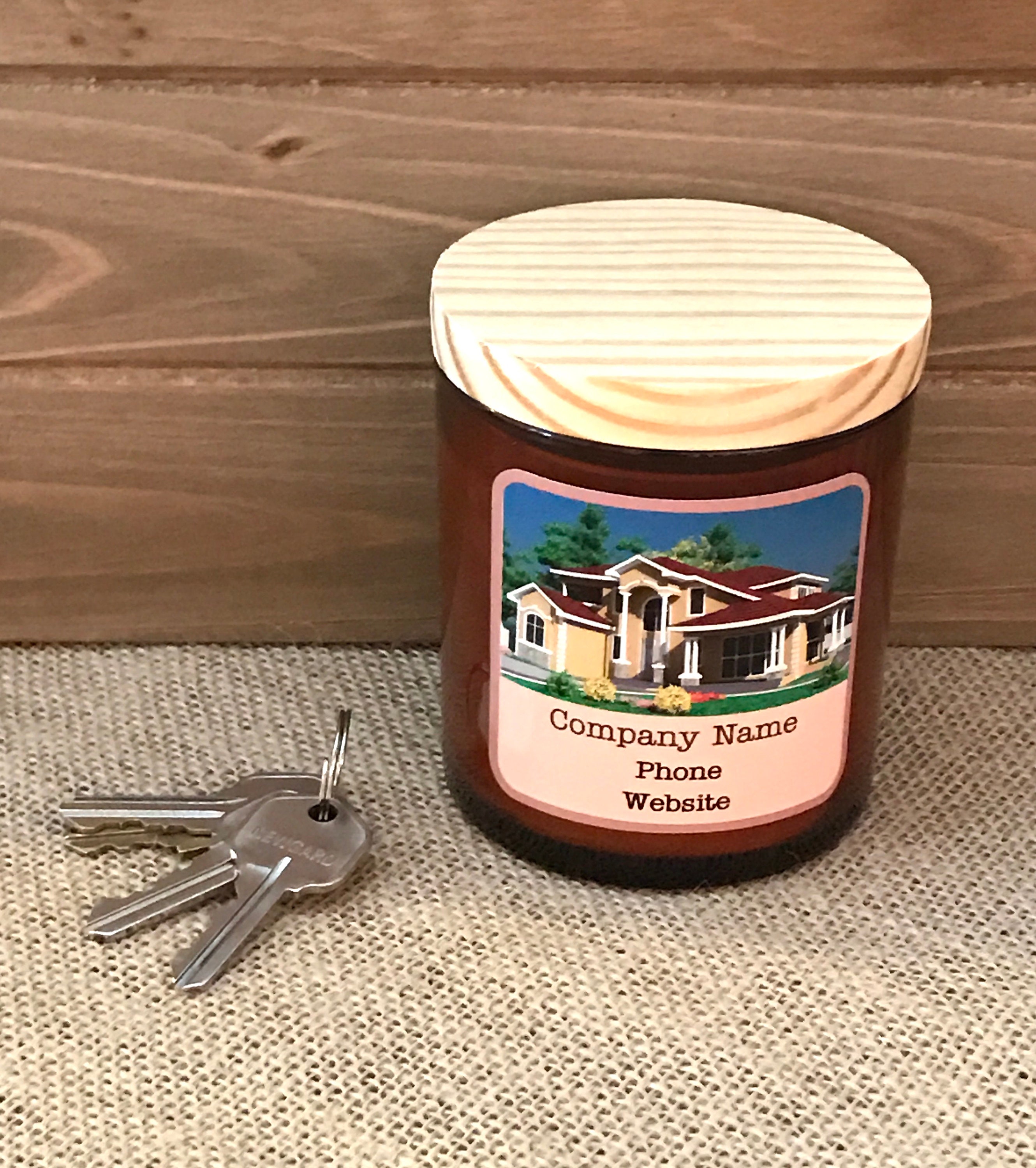 Set of 10 Real Estate Soy Candles Personalized Real Estate Etsy