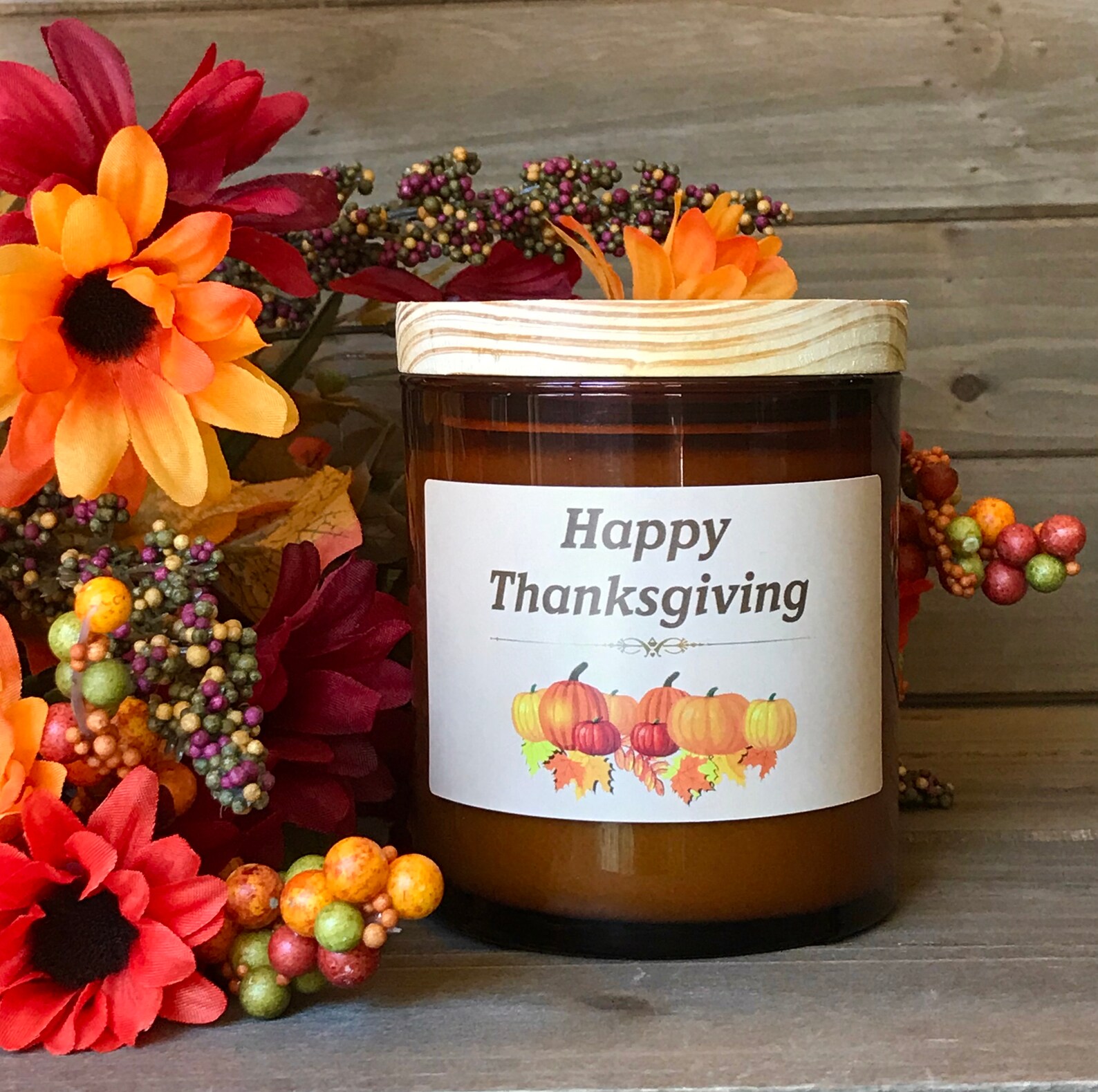 Happy Thanksgiving Candle, Thanksgiving Candle, Thanksgiving Gift
