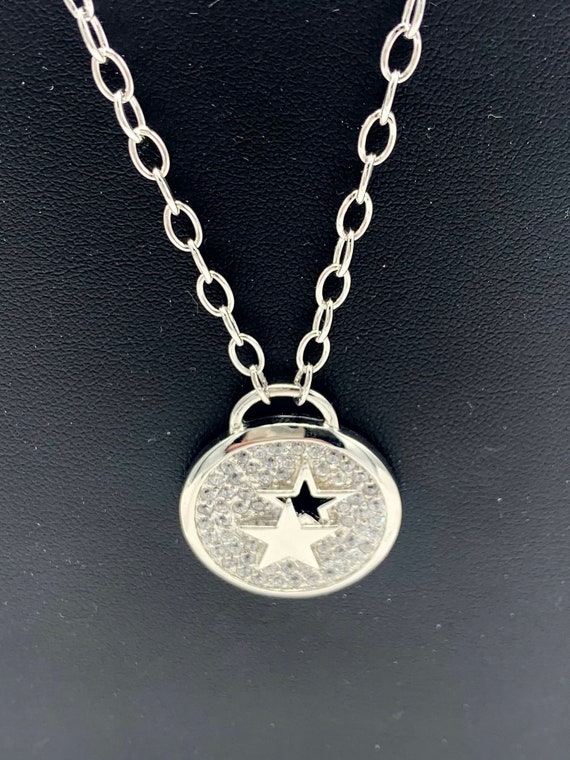 Sterling Silver Star Pendant and Chain - image 5