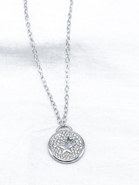 Sterling Silver Star Pendant and Chain - image 2