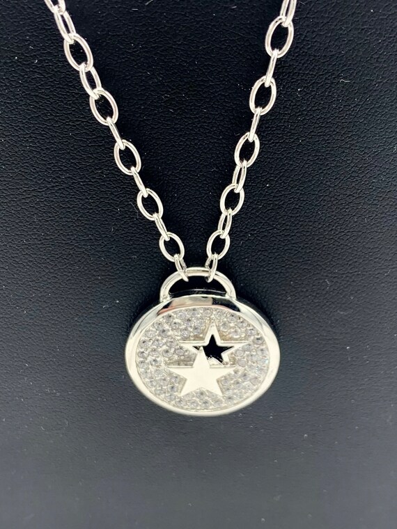 Sterling Silver Star Pendant and Chain - image 3