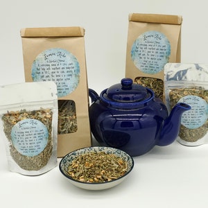 Digestion Lemon "Aide" Tea, refreshing nutritious herbal tea with Lemon Peel, Lemon Balm, Lemongrass & Lemon Verbena