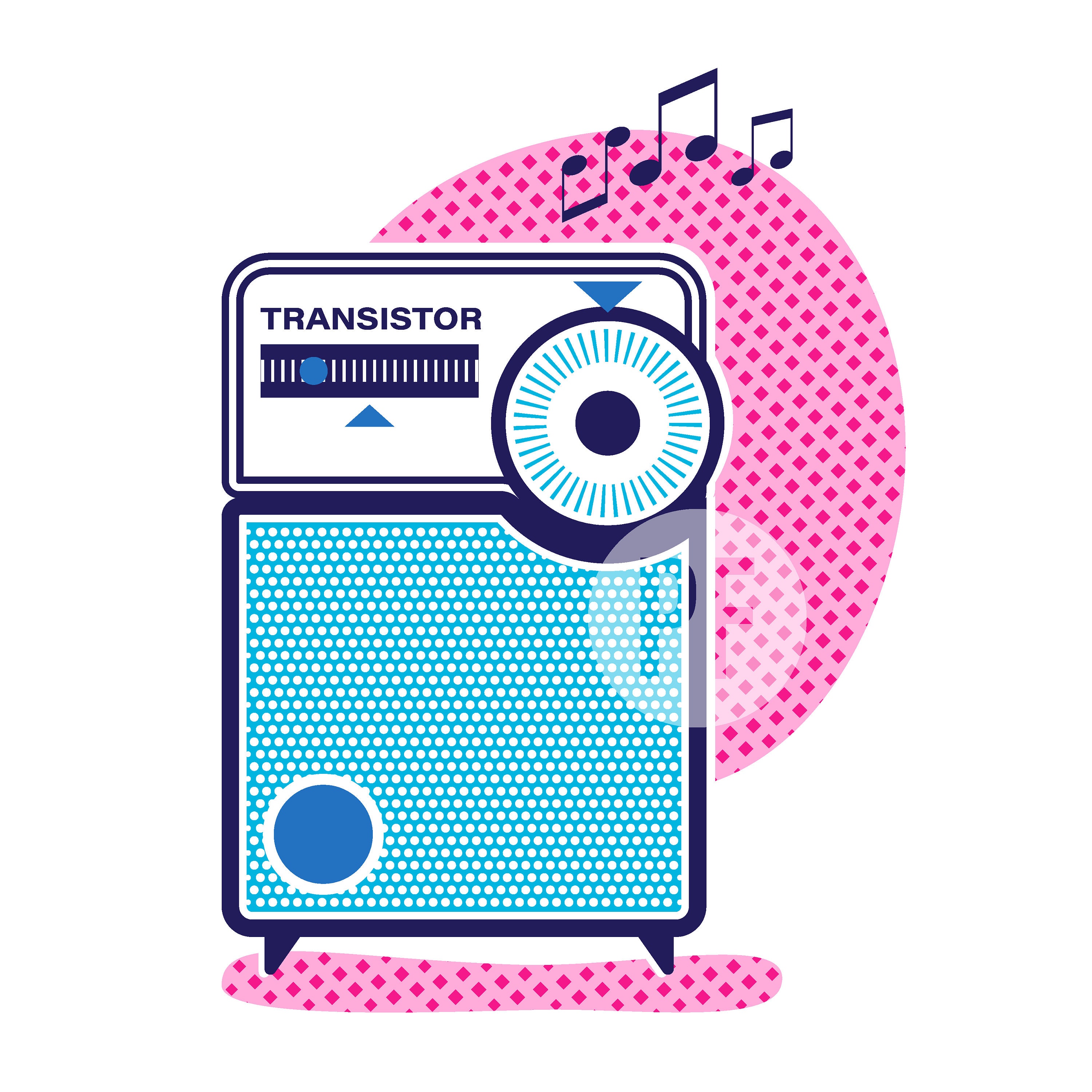 Atomic 1950s Radio Mid Century Modern Clipart Fully Editable SVG for ...