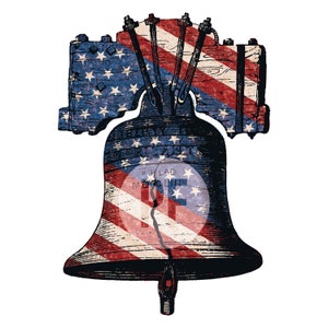Liberty Bell SVG - Clip Art patriótico americano - 2 estilos