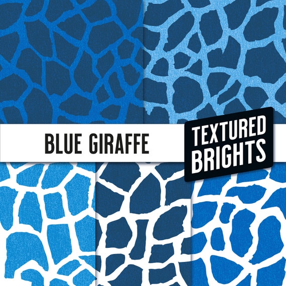 Blue Print 5 Seamless Repeat Patterns Textured -