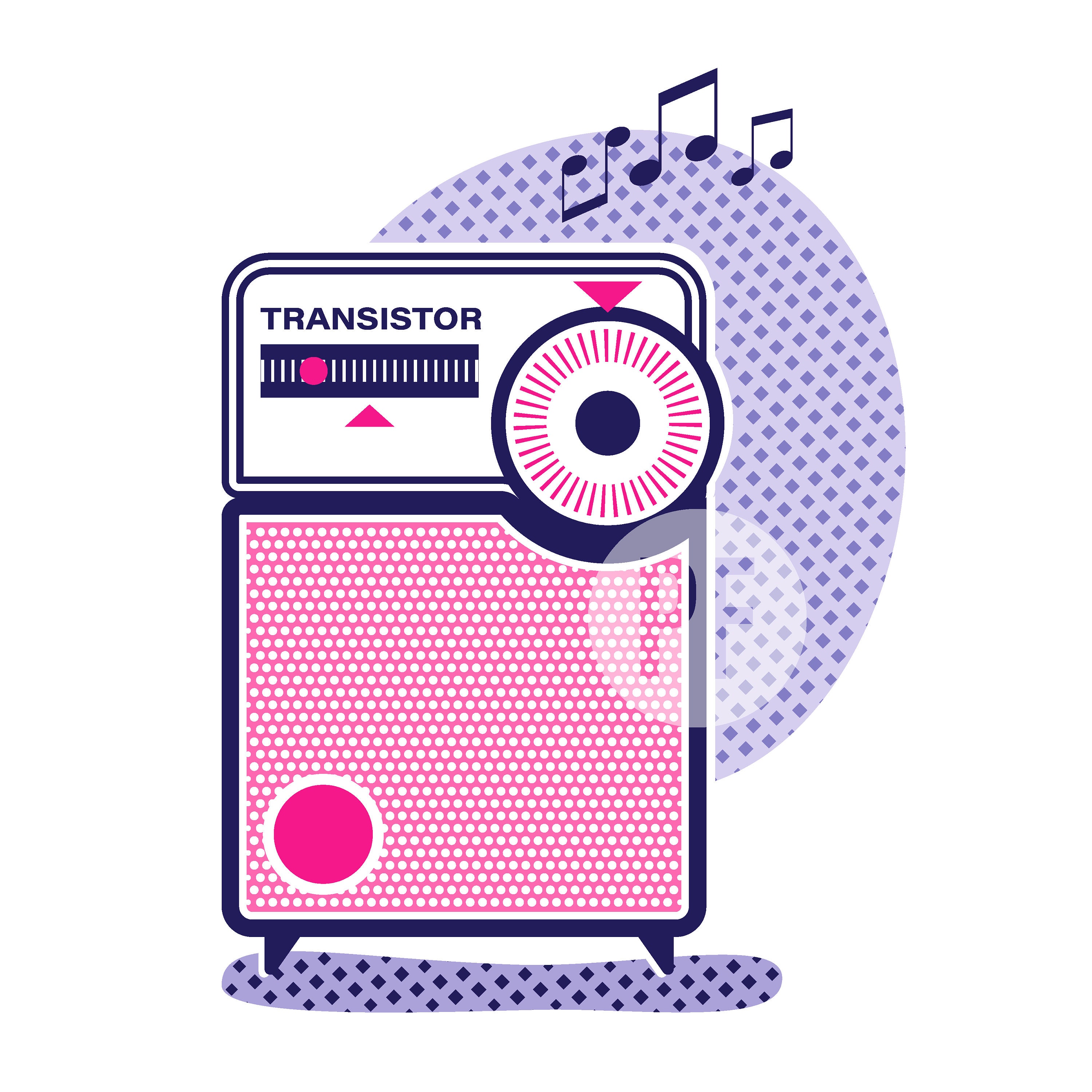 Atomic 1950s Radio Mid Century Modern Clipart Fully Editable SVG for ...