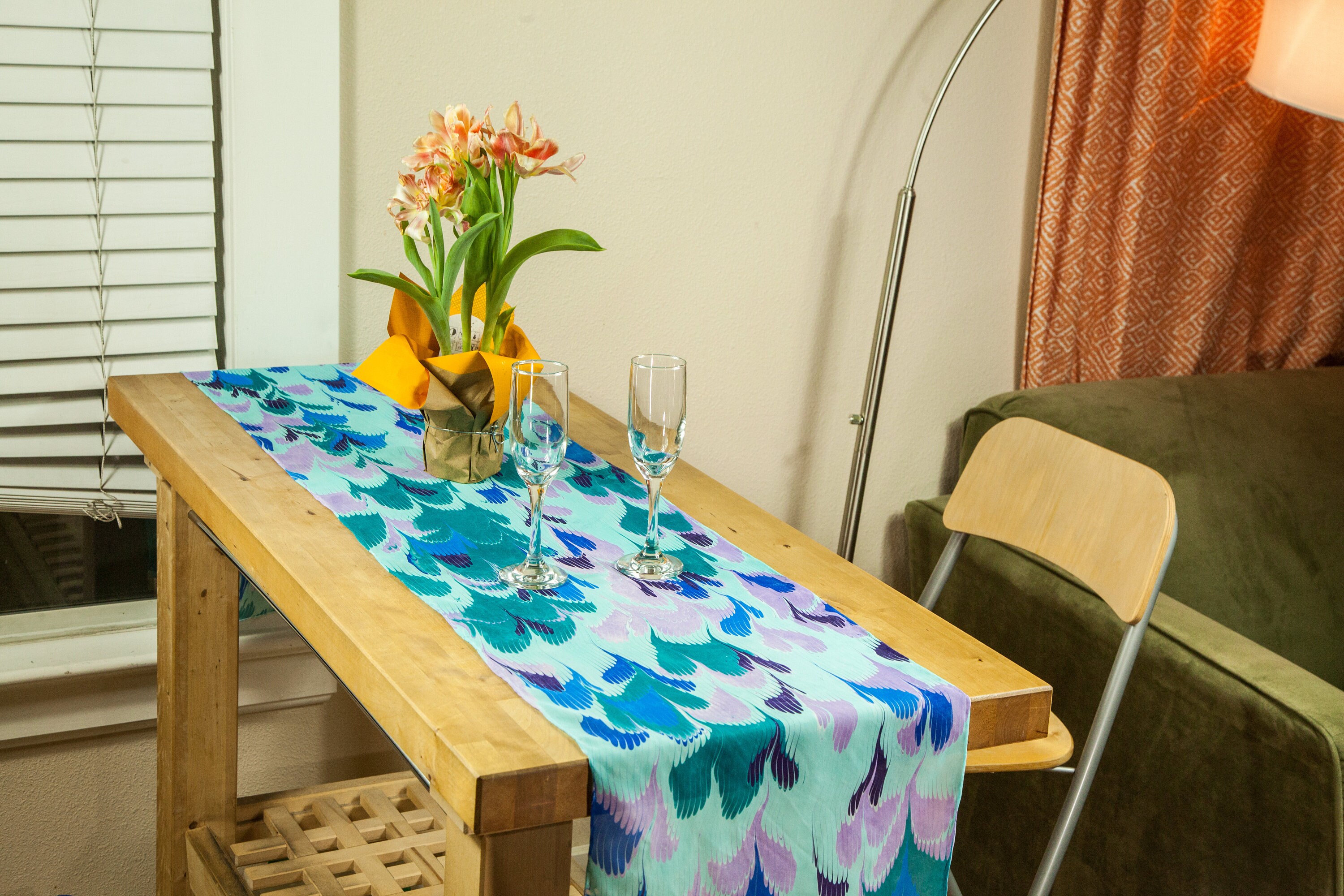 100 Hand Painted Silk Scarf/table Runner Etsy UK