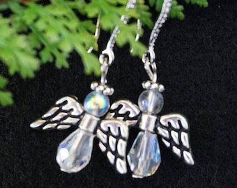Pendientes de ángel - pendientes navideños