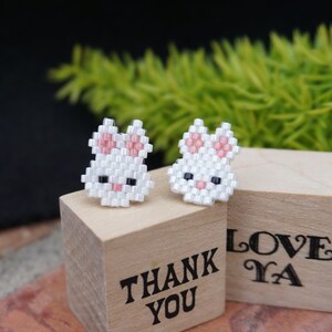 bunny earrings / Rabbit Earrings / Easter earrings / bunny jewelry / easter gifts