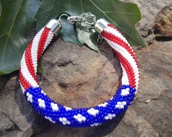 Amerikanisches Armband / 4. Juli Armband