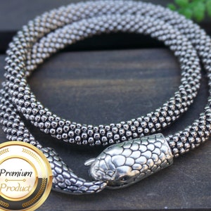 steel snake necklace  - Snake Necklace for women - snake choker
